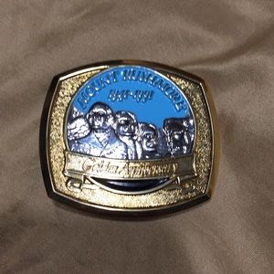 Limited edition 50 year Mount Rushmore buckle